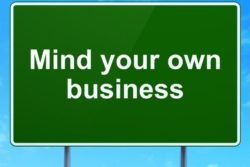 mind your own business meaning