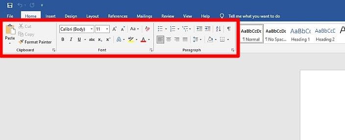 word formatting features